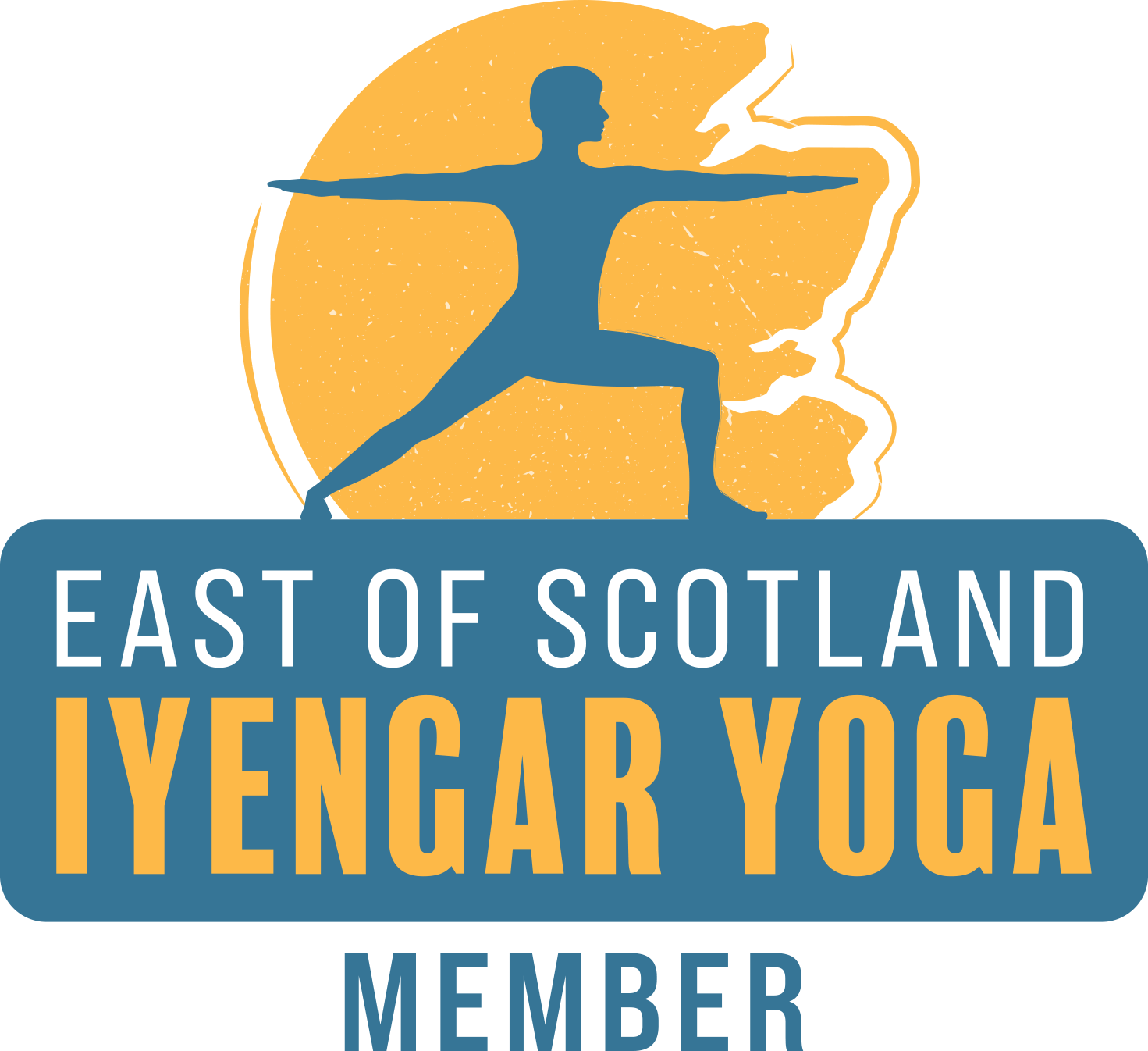 New Member version of the East of Scotland Iyengar Yoga Logo.