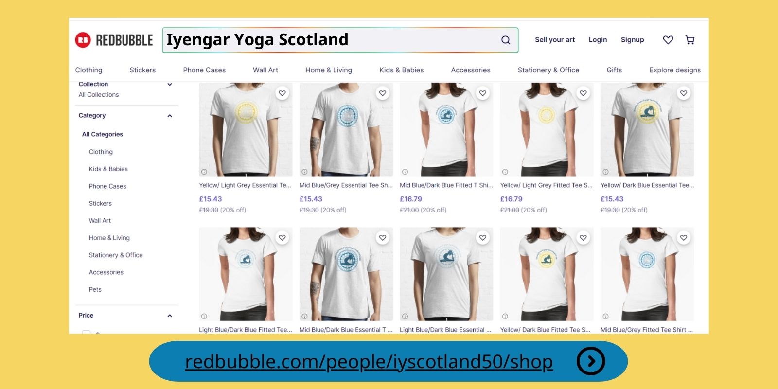 Iyengar Yoga Scotland is 50 T shirt designs