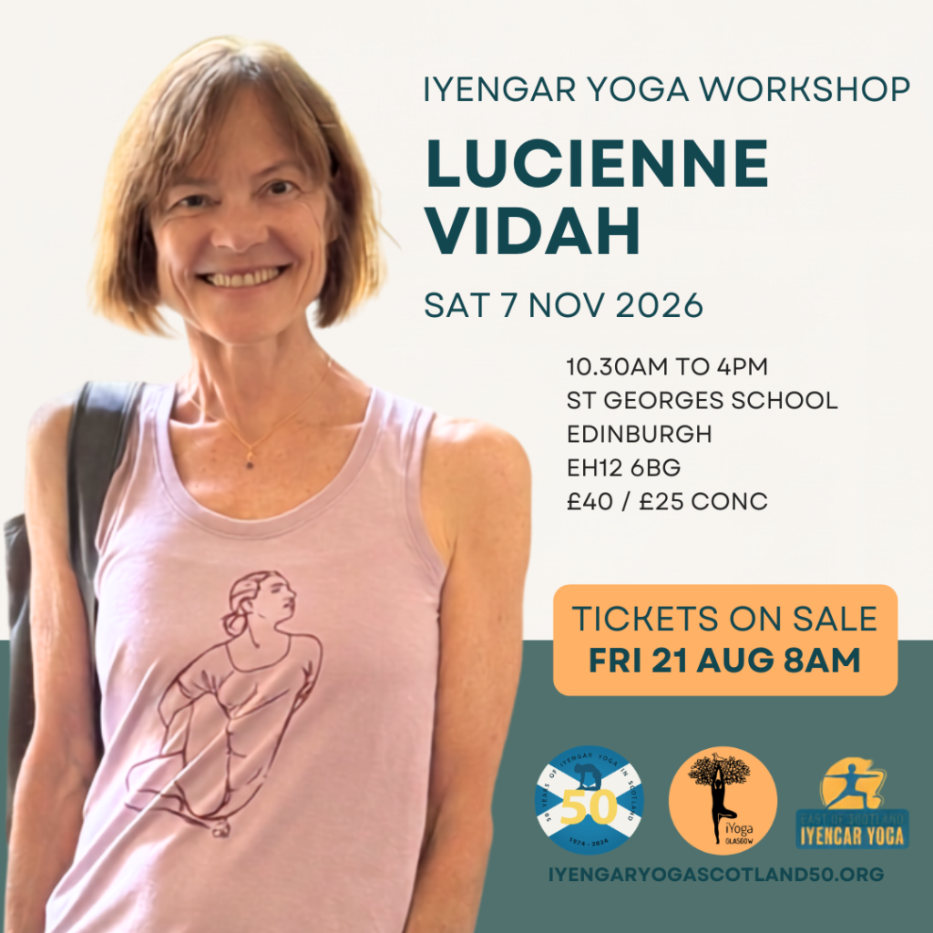 Lucienne Vidah IYengar Yoga Edinburgh Workshop